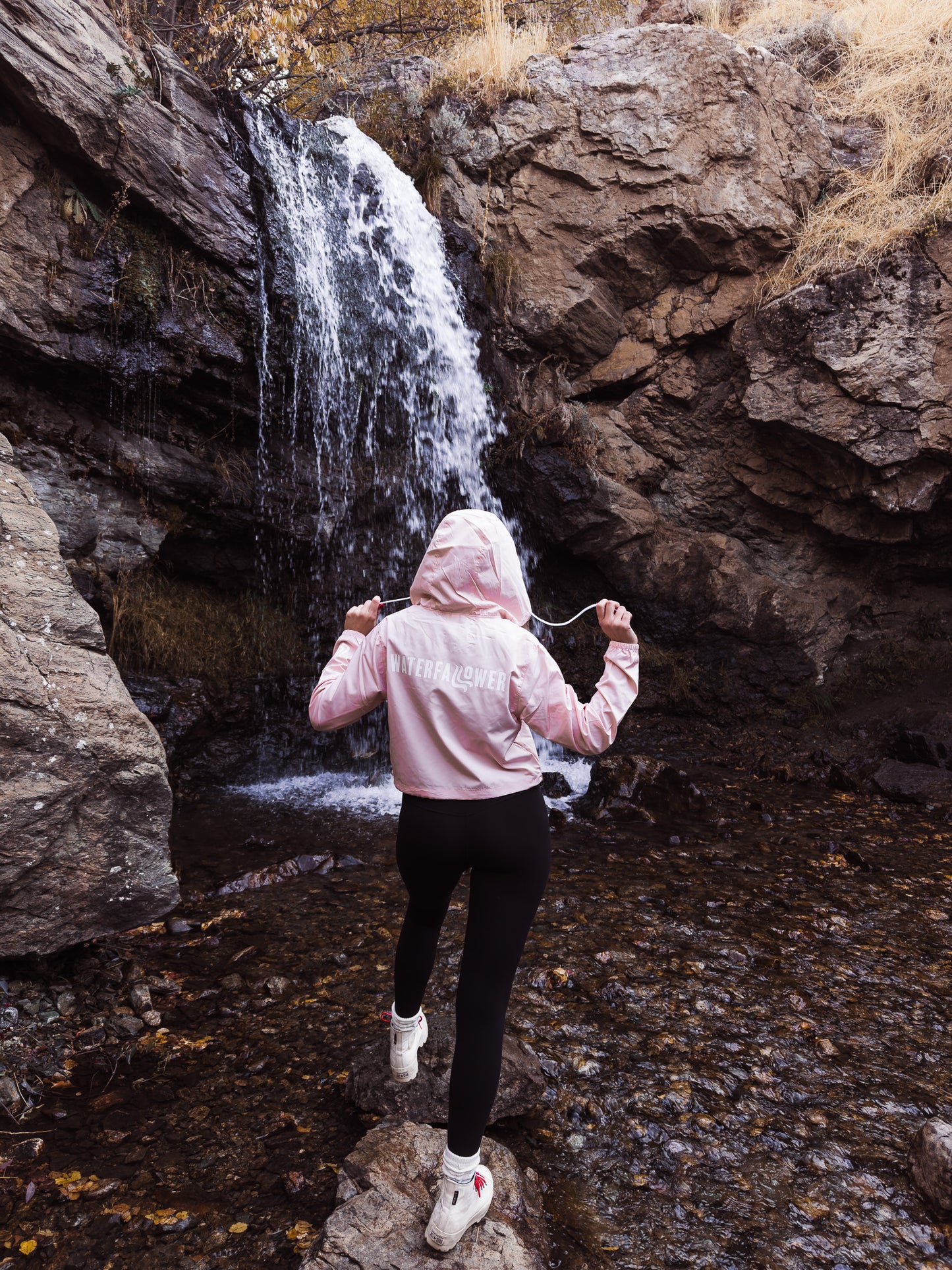 Blush Pink Cropped Windbreaker