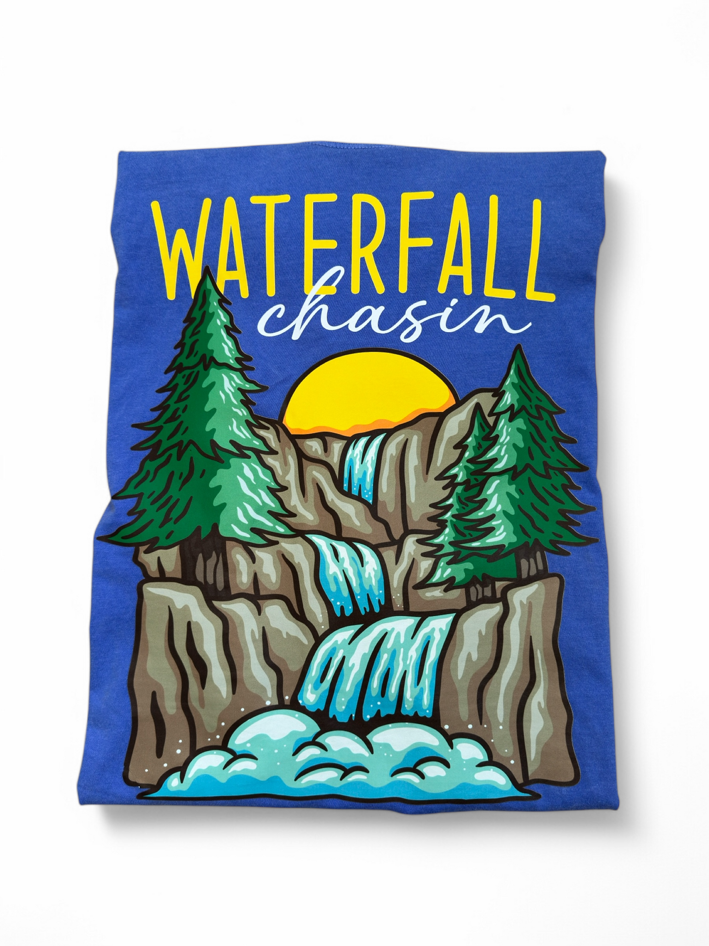 Waterfall Chasin Tee in Periwinkle