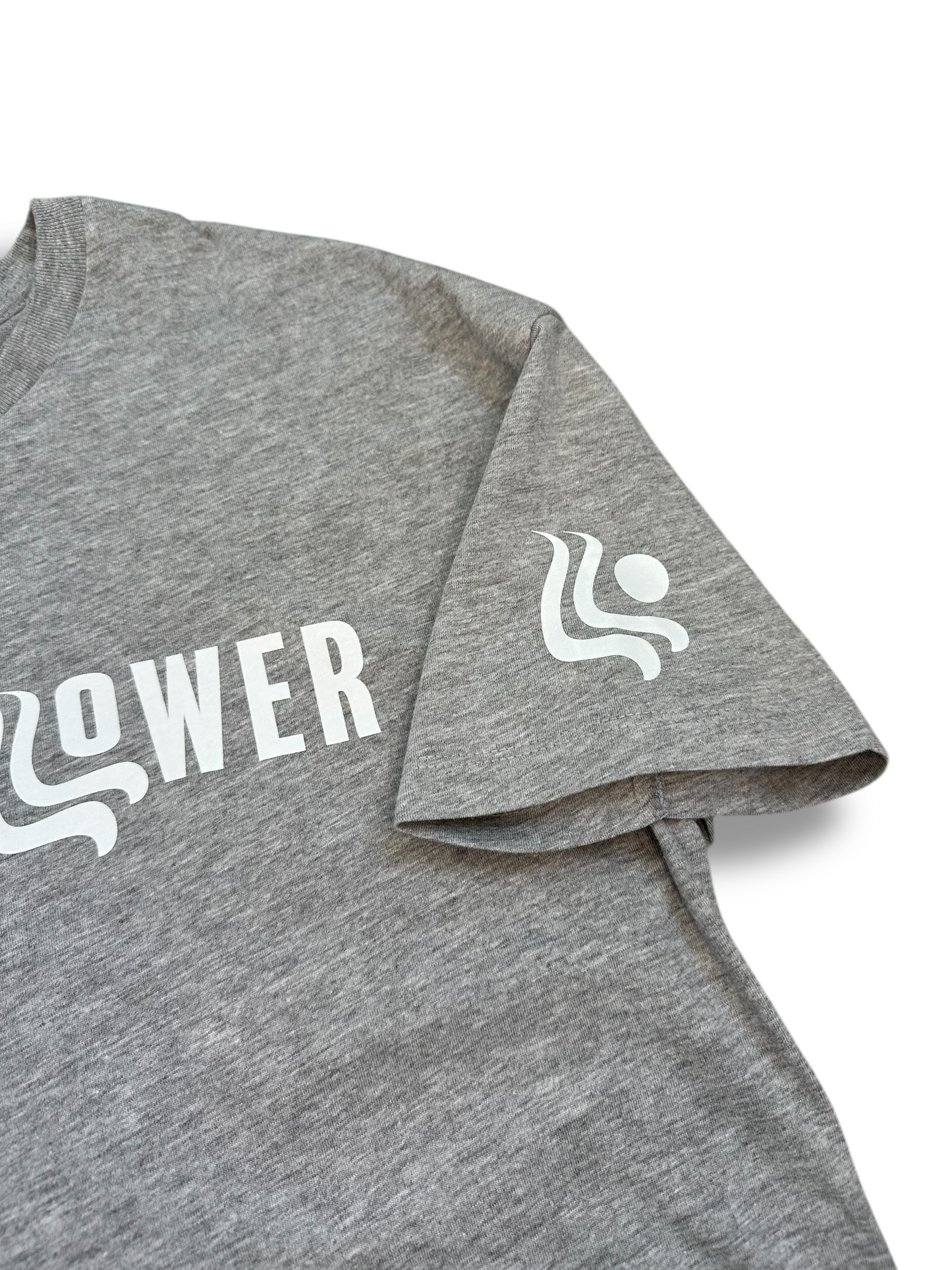Gray Waterfallower Cropped Tee