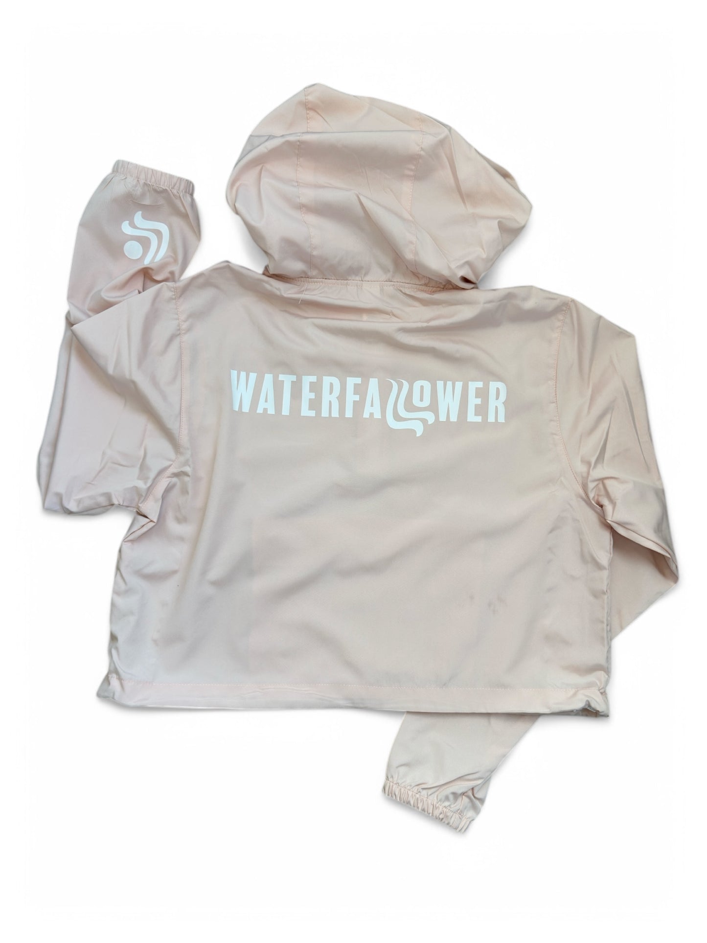 Blush Pink Cropped Windbreaker
