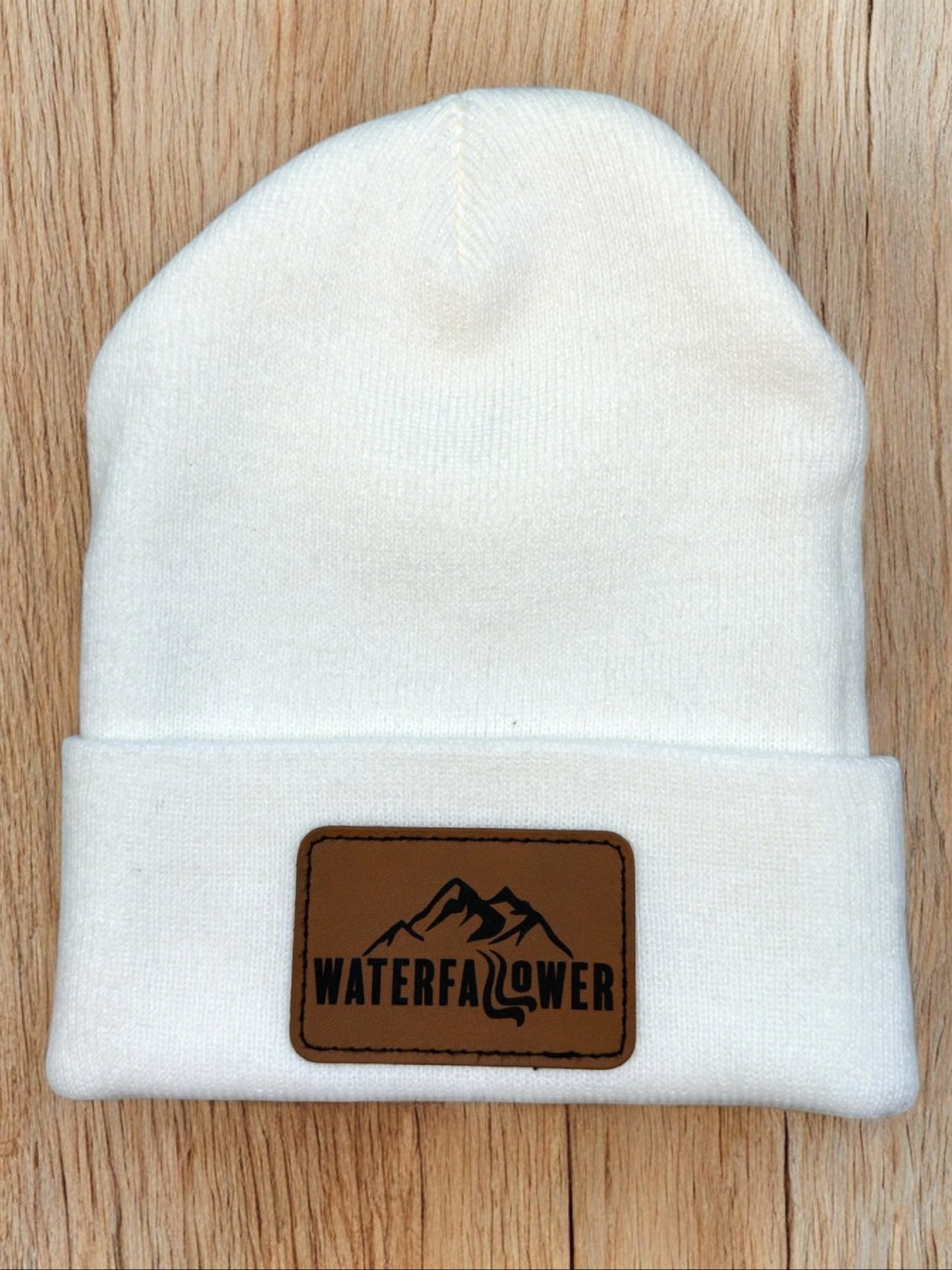 White Beanie - Waterfallower - Hat