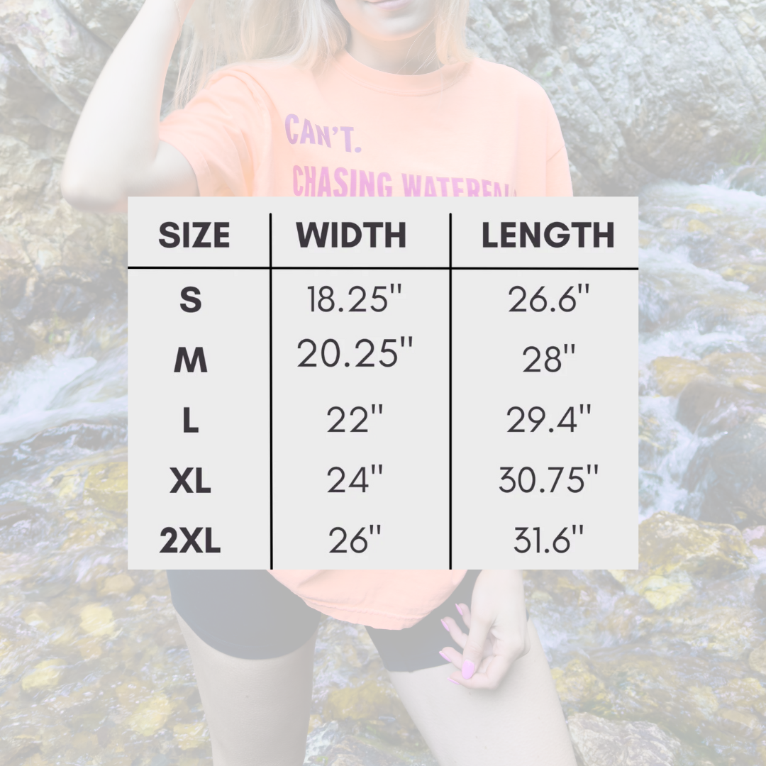 Can't, Chasing Waterfalls Tee in Melon
