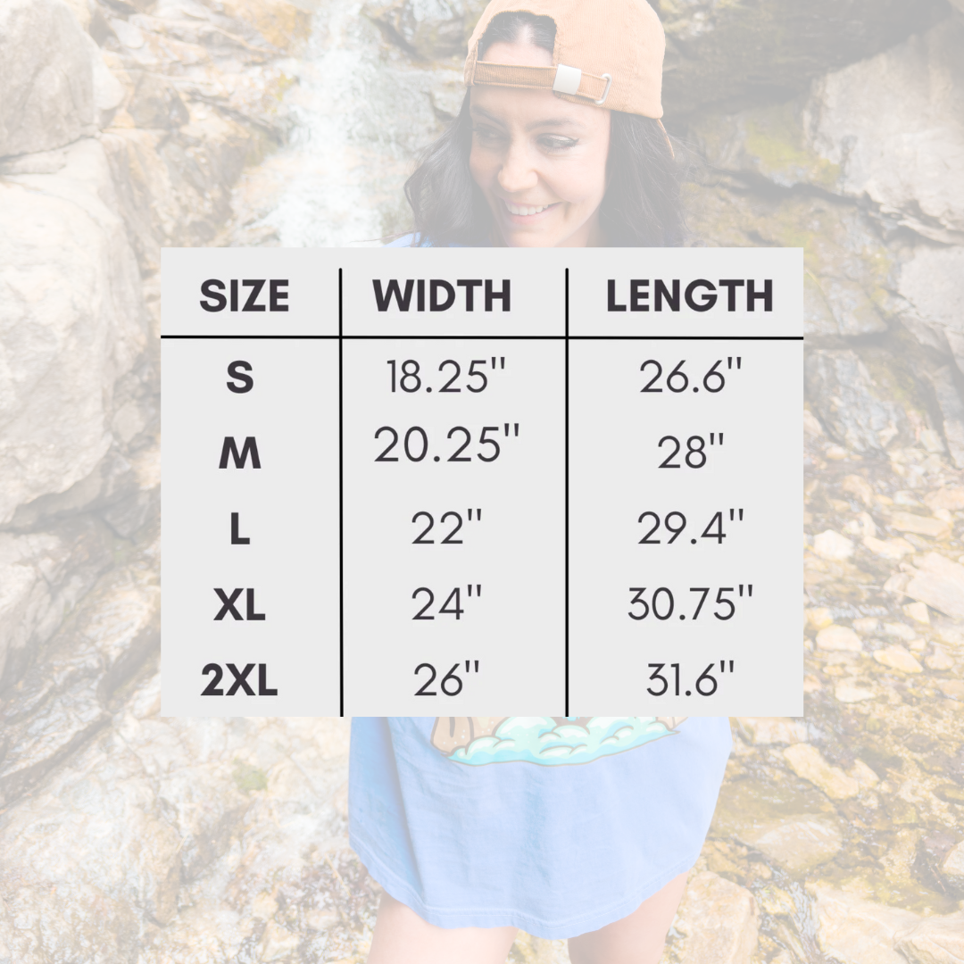 Waterfall Chasin Tee in Periwinkle