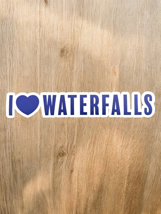 I 💙 Waterfalls Sticker