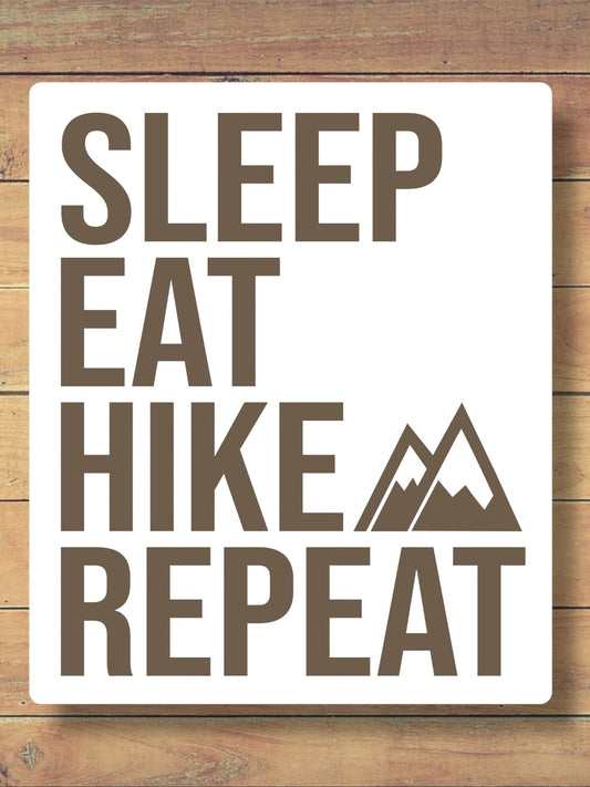 Sleep Eat Hike Repeat Sticker