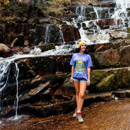 Waterfall Chasin Tee in Periwinkle