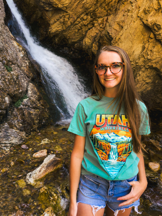 Utah Waterfalls List Tee - Waterfallower - Shirt