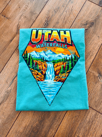 Utah Waterfalls List Tee - Waterfallower - Shirt