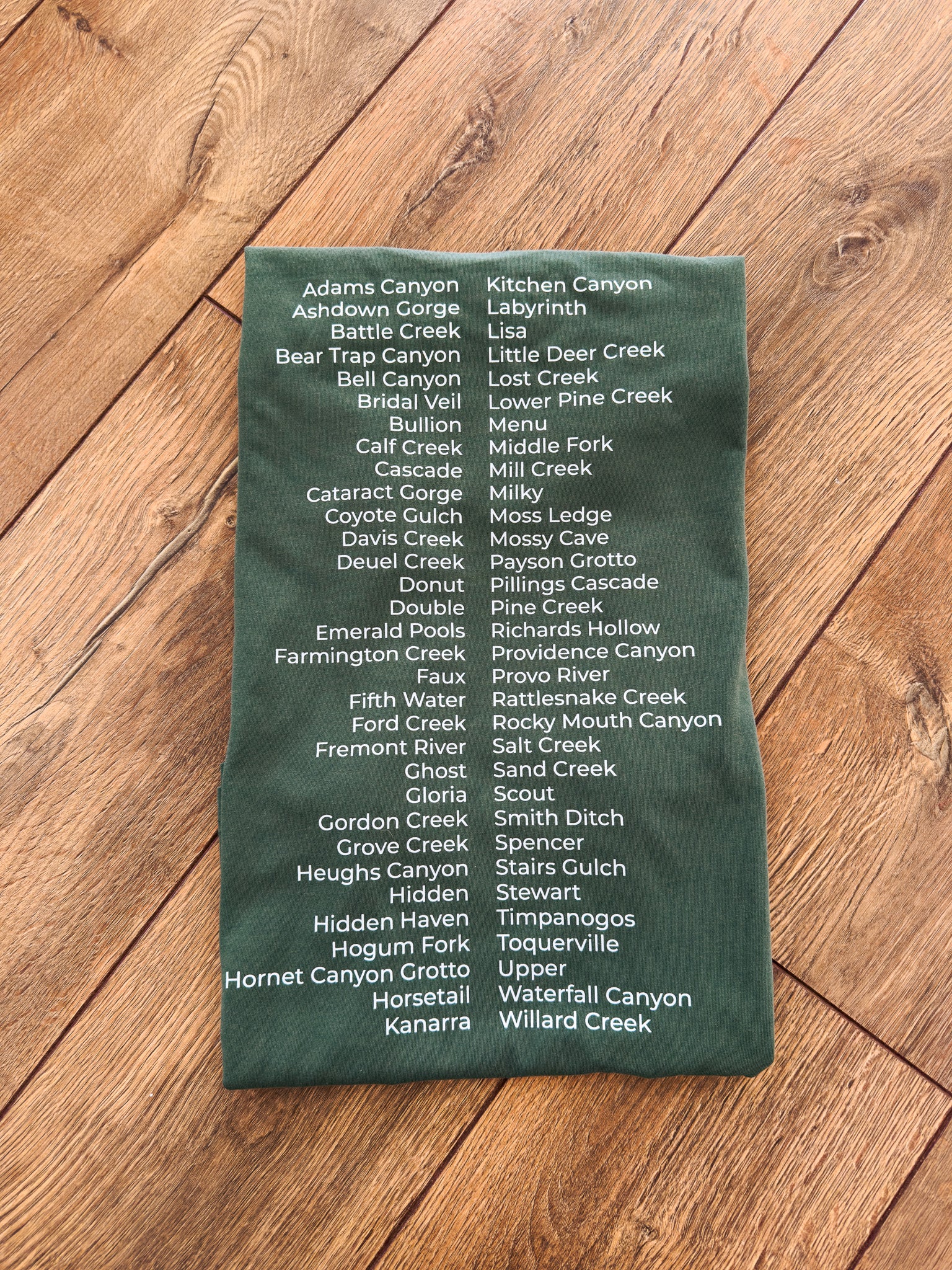 Men's Utah Waterfalls List Tee - Waterfallower - Shirt