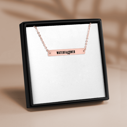 Waterfallower Bar Necklace